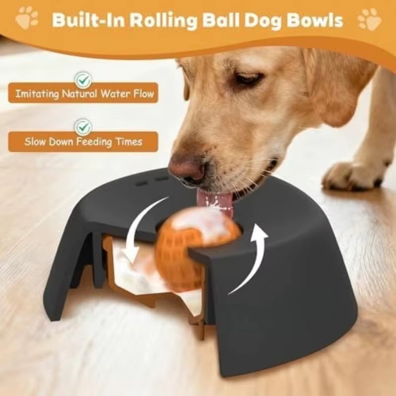 Anti-Choking Slow Feeder Dog Bowl Non-Slip 3/4 Cup - Lick Toy for Liquid Treats Bone Broth Yogurt